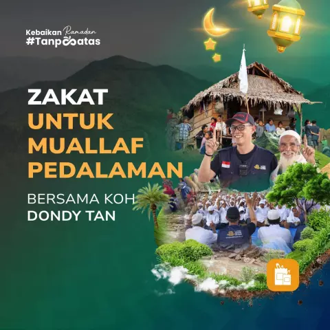 Zakat untuk Muallaf Pedalaman bersama Koh Dondy Tan